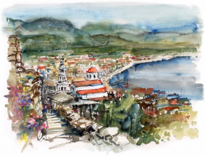 عکس باکیفیت نقاشی شهر